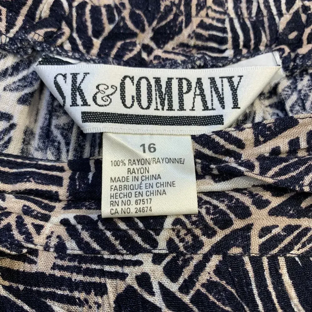 Vintage Y2K Flowy Boho Plus Size Maxi Skirt | Women's 16 | SK & Company - Picture 3 of 5